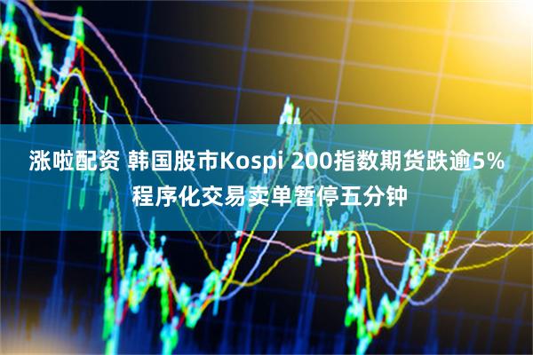 涨啦配资 韩国股市Kospi 200指数期货跌逾5% 程序化交易卖单暂停五分钟